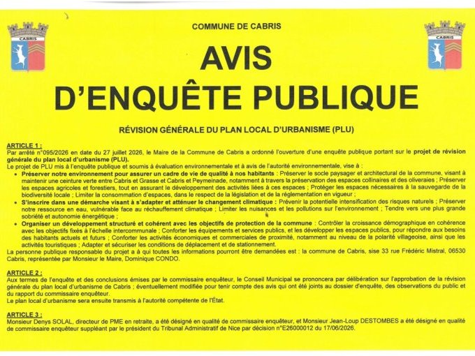 À Cabris, une enquête (…)