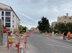 A La Crau, des travaux utiles Avenue de la Gare