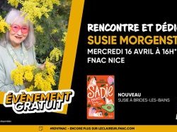 Susie Morgenstern, autrice de livres jeunesse incontournable, en dédicace à la Fnac Nice le 16 avril