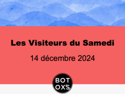 Art contemporain : Inscrivez-vous pour Les Visiteurs du Samedi 14 décembre avec Botox's