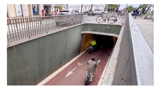 Nice : Le tunnel du Congrès reste réservé aux cyclistes après plusieurs semaines de débat