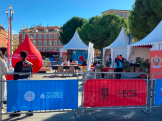 « Don de sang Rouge et Noir » : quatre jours pour sauver des vies, place Masséna
