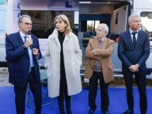 Une camionnette « Au fil de la Ligue » dans les Bouches-du-Rhône