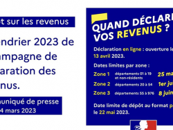 Calendrier 2023 de la campagne de déclaration des revenus 
