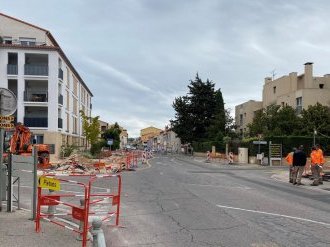 A La Crau, des travaux utiles Avenue de la Gare