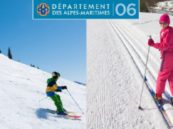 Remise du matériel pour la section ski de fond aux élèves de Saint-Martin-Vésubie