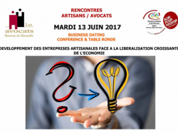 Rencontre Avocats/Artisans Business dating et conférence - Barreau de Marseille