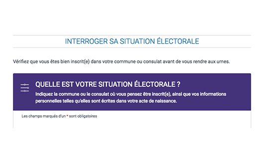 Élections : vous pouvez vérifier votre inscription sur les listes électorales en ligne !