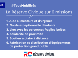La plateforme nume ?rique de la Re ?serve civique est de ?sormais accessible par des pages de ?partementales