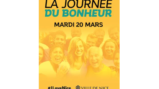 Journée mondiale du Bonheur Mardi 20 mars 2018 à Nice