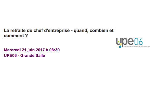 ATELIER : La retraite du chef d'entreprise – quand, combien et comment ?