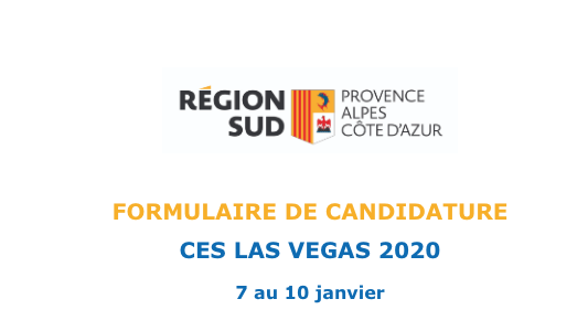 Participez au CES Las Vegas 2020 ! Candidatez avant le 30 juin !