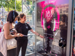 Première en France : La Ville de Nice met à disposition des « Abritrams » interactifs pour la promotion du Nice Jazz Festival 2015