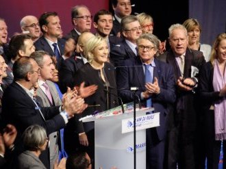 Marine Le Pen en visite à Nice