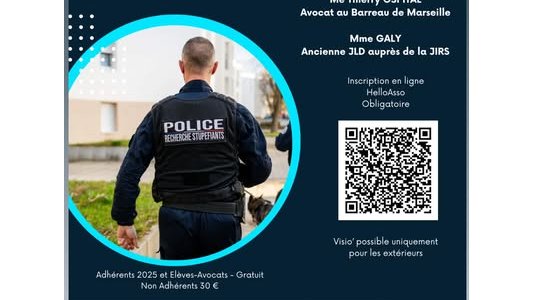 Formation ADAIPE : La JIRS et la Loi Narcotrafic, le 26 septembre