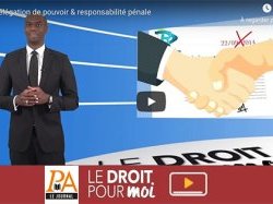 VIDÉO - Délégation de pouvoir et responsabilité pénale