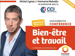 Michel Cymes en conférence « Bien-être et travail » Mercredi 28 mars à 20h au Palais des Congrès Acropolis à Nice.