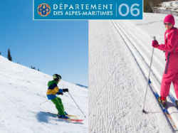 Remise du matériel pour la section ski de fond aux élèves de Saint-Martin-Vésubie