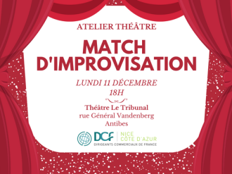 Atelier THEÂTRE DCF Nice Côte d'Azur : plus que quelques places disponibles 