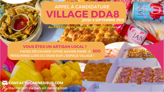 Lancement officiel de l'appel à candidatures pour le Village DDA8 à Cannes