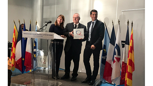 Le port de Cannes se distingue par son label "qualité tourisme"