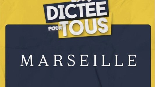 À Marseille, une grande dictée pour faire vivre la langue française