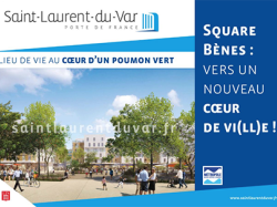 SAINT LAURENT DU VAR : 2,2 M€ pour l'aménagement des espaces publics du Square Bènes 