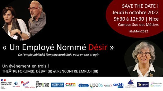 Événement : 'Un Employé Nommé Désir' Théâtre Forum, Débat et Rencontre Emploi