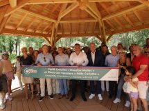 Mandelieu-La Napoule : la Forêt urbaine Maurice Muller et la Place des Vanniers Félix Carletto inaugurées