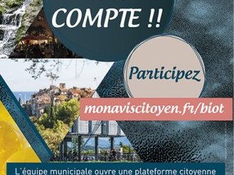 Biot : lancement d'une plateforme participative et citoyenne