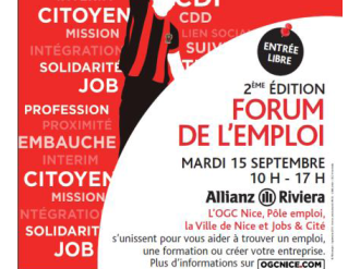 2ème édition du « Forum de l'Emploi » organisé par l'OGC Nice, Pôle emploi, la Ville de Nice, Nes&Cité et l'Allianz Riviera
