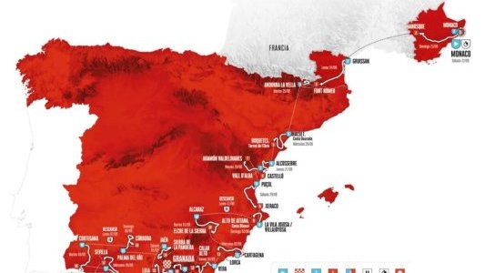 Vuelta 2026 : départ monégasque et arrivée inédite à l'Alhambra