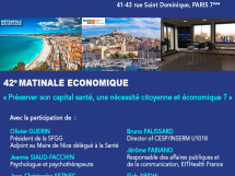  Matinale Économique Métropole : "Préserver votre capital santé, une nécessité citoyenne et économique ?"