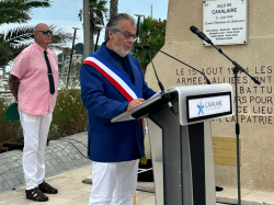 « Cavalaire n'oubliera jamais le sang versé par vos enfants pour sa liberté »