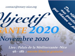Objectif sante ? 2020 : ce sera le 14 novembre 2020 au Palais de la Méditerranée 