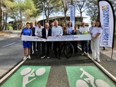 À Sophia Antipolis, une nouvelle piste cyclable de 1,15 km inaugurée avenue Albert Einstein