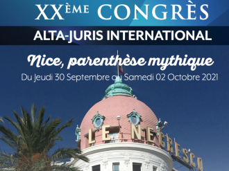 Congrès Alta-Juris International 2021 à Nice, programme de ce 20ème Anniversaire 