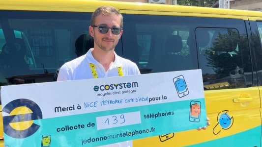 239 téléphones collectés à Nice lors de la Grande Collecte Solidaire