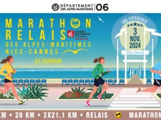 16e Marathon Nice-Cannes 3 NOVEMBRE 2024 : Il est temps d'essayer le RELAIS en équipe !