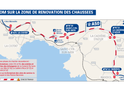 Entre La Ciotat et Bandol, la rénovation de l'autoroute A50 continue