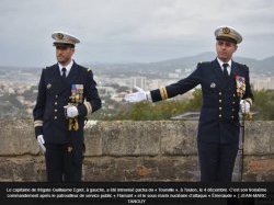 Le capitaine de frégate Guillaume Egret, commandant du Tourville