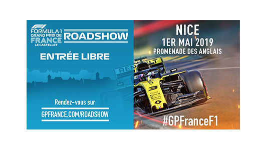 Le roadshow du GIP Grand Prix de France va faire vrombir Nice ce 1er mai !