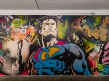 Une fresque pop art monumentale métamorphose le tunnel de la Ferrage à Cannes