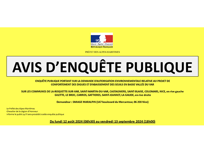 Avis d'enquête publique