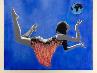 Art Make One Right aux Puces de Nice