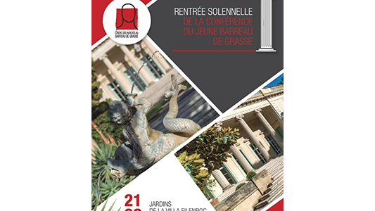 Rentrée solennelle du Barreau de GRASSE ce vendredi