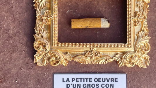 "Cent filtres" : à Nice, l'artiste Toolate encadre les mégots jetés au sol pour dénoncer l'incivisme