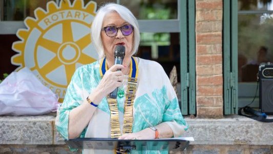 Édith Audibert, présidente du Rotary Club de Hyères