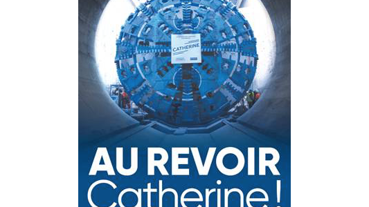 Visite de la roue de coupe du tunnelier à Nice le 5 novembre pour les niçois avant démontage !
