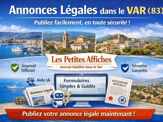 Annonce légale dans (…)